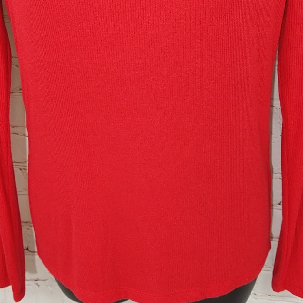NWT Copper Key Soft Red Ribbed Tee-shirt - Picture 7 of 11